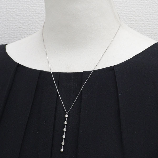 K18WG ダイヤモンド ペンダントネックレス 1.00ct