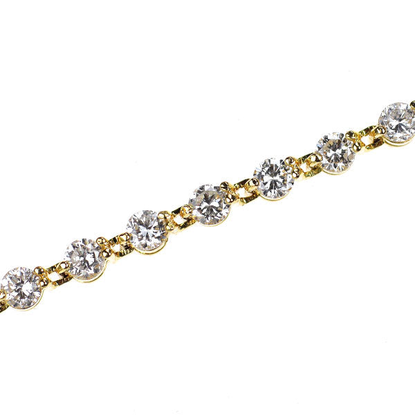K18YG ダイヤモンド ブレスレット 2.00ct テニス