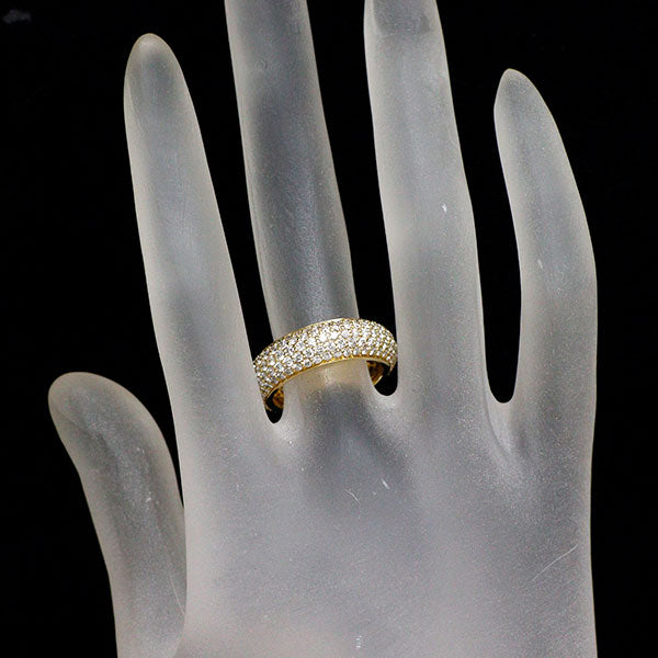 K18YG ダイヤモンド リング 2.43ct パヴェ フルエタニティ