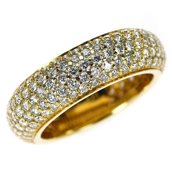 K18YG ダイヤモンド リング 2.43ct パヴェ フルエタニティ