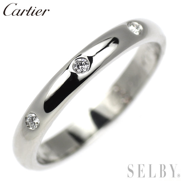 カルティエ Pt950 ダイヤモンド リング バンド 47号 SELBY カルティエ Pt950 ダイヤモンド リング D3p バンド 47号 — セルビー