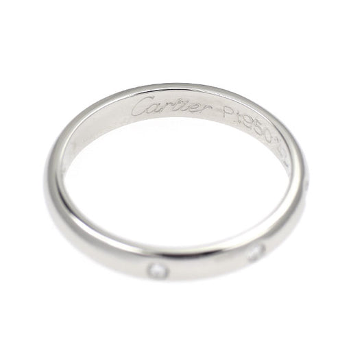 カルティエ Pt950 ダイヤモンド リング D3p バンド 47号 — セルビー