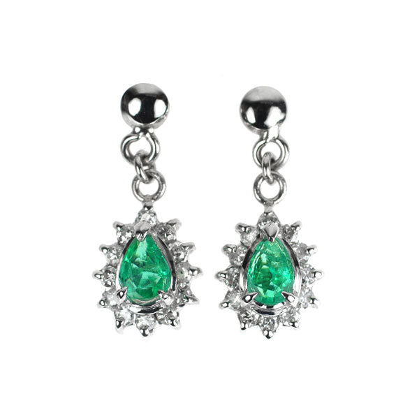 ふ*わ様 Pt900エメラルドダイヤモンドピアス Pt900 エメラルド ダイヤモンド ピアス 0.31ct D0.20ct — セルビー