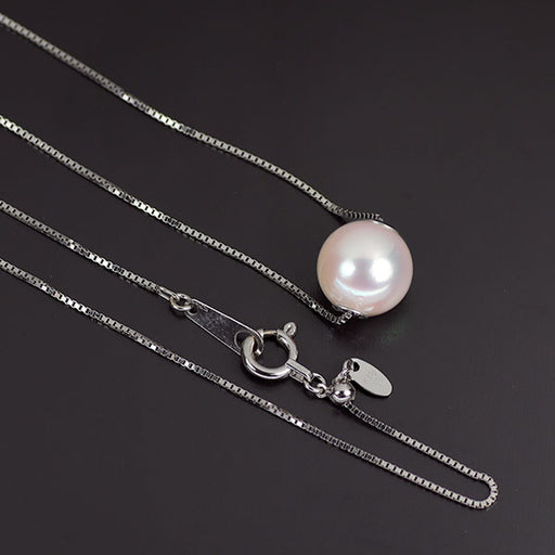 K18WG アコヤ 真珠/パール ペンダントネックレス 径約8.1mm — セルビー