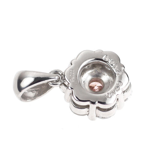 希少 Pt900 天然ピンク/ カラーレス ダイヤモンド ペンダントトップ