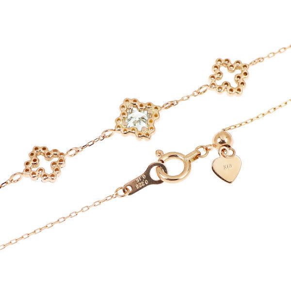 K18PG トリートブルーダイヤモンド ブレスレット 0.228ct FGB SI2 D0.15ct