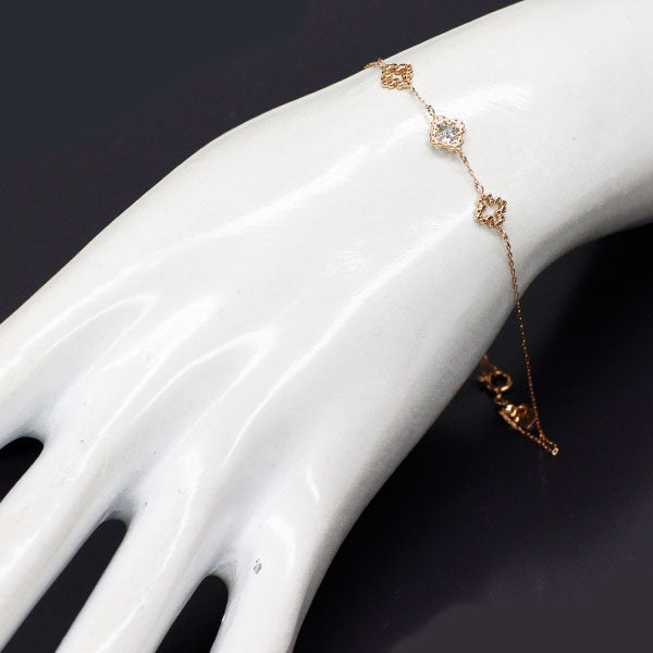 K18PG トリートブルーダイヤモンド ブレスレット 0.228ct FGB SI2 D0.15ct