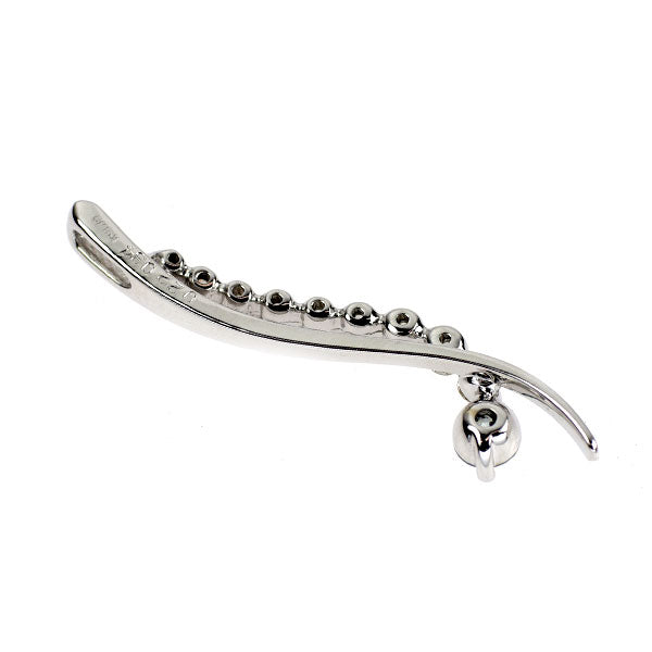 K18WG アイスブルーダイヤモンド ペンダントトップ 0.22ct D0.34ct