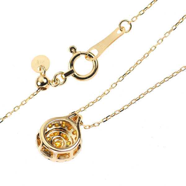 K18YG トリートイエローダイヤモンド ペンダントネックレス 0.20ct