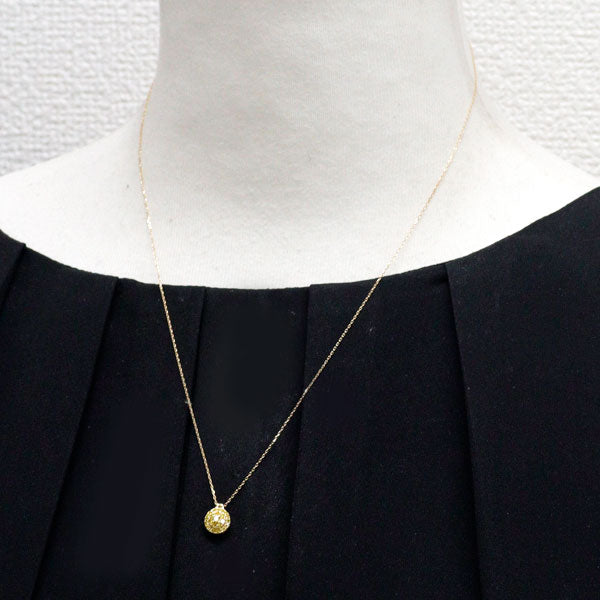K18YG トリートイエローダイヤモンド ペンダントネックレス 0.20ct