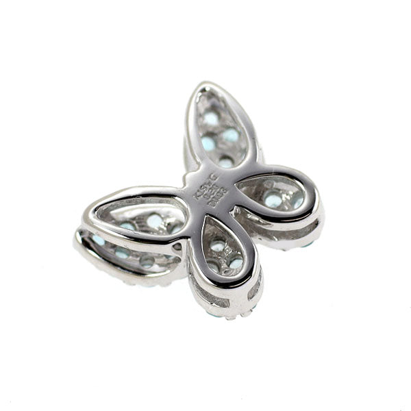 K18WG パライバトルマリン ダイヤモンド ペンダントトップ 0.20ct D0