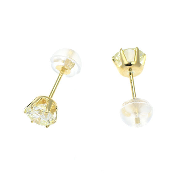 新品 K18YG ダイヤモンド ピアス 1.054ct VLY VS1/SI1 G スタッド【エスコレ】