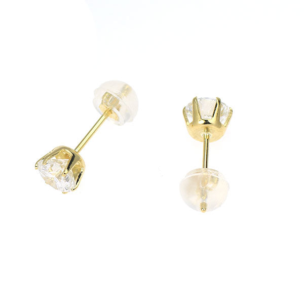 新品 K18YG ダイヤモンド ピアス 1.007ct G SI2 G スタッド【エスコレ】