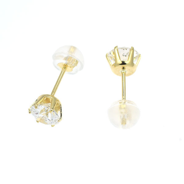 新品 K18YG ダイヤモンド ピアス 1.041ct E/F SI2 VG/G スタッド【エスコレ】