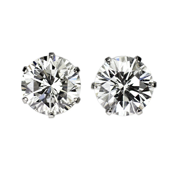 新品 Pt900 ダイヤモンド ピアス 1.138ct E/G SI2 VG/G スタッド