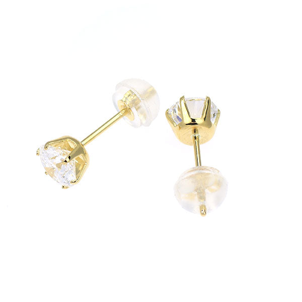 新品 K18YG ダイヤモンド ピアス 1.045ct E SI2 VG/G スタッド【エスコレ】