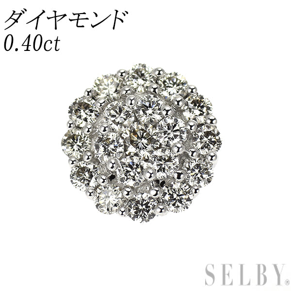 K18WG ダイヤモンド ペンダントトップ 0.40ct