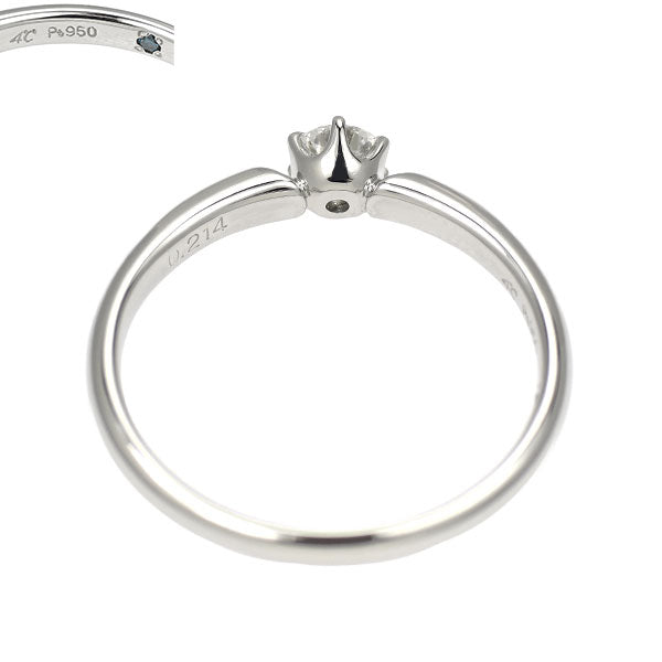 4℃ Pt950 ダイヤモンド リング 0.214ct