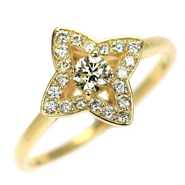 K18YG ダイヤモンド リング 0.35ct