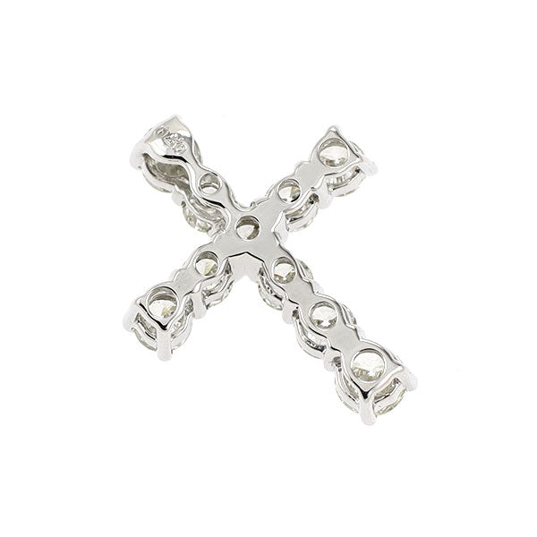 Pt1000 ダイヤモンド ペンダントトップ 0.70ct クロス