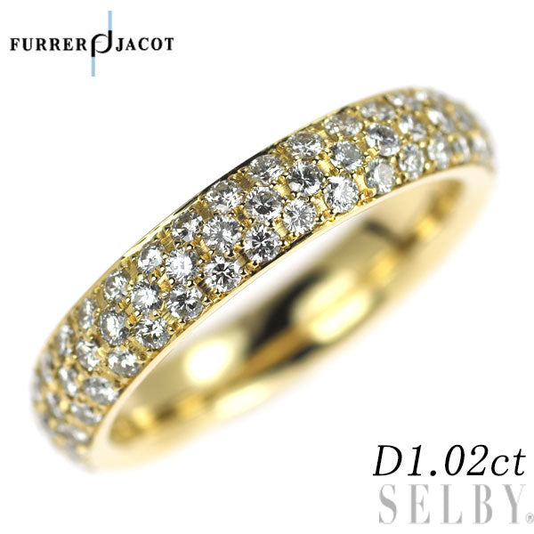 フラージャコー K18YG ダイヤモンド リング 1.02ct フル パヴェ