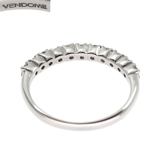 ヴァンドーム青山 Pt900 ダイヤモンド リング 0.37ct ハーフエタニティ