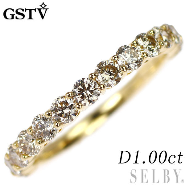 GSTV K18YG ダイヤモンド リング 1.00ct  セミエタニティ