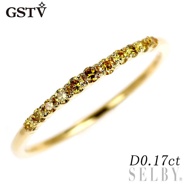 GSTV K18YG トリートイエロー ダイヤモンド リング 0.17ct