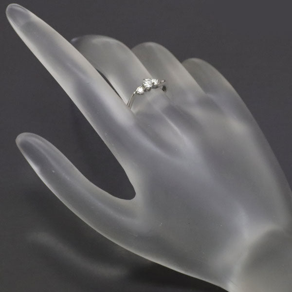 ロイヤルアッシャー Pt950 ダイヤモンド リング 0.15ct D0.08ct