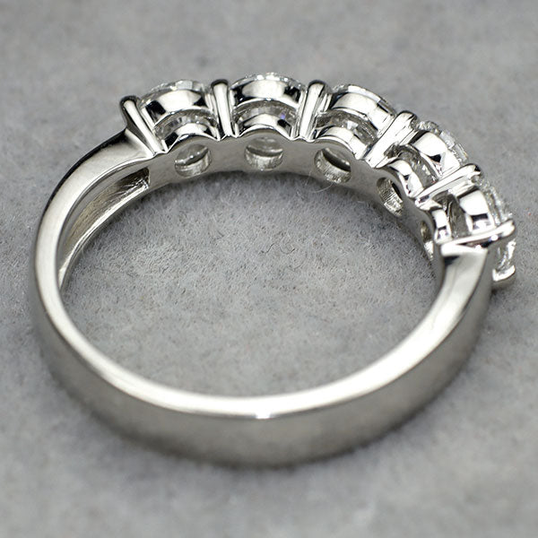 新品 Pt950 全石GIA最高級グレード付 ダイヤモンド リング 1.52ct D IF 3EX 究極のエタニティ【エスコレ】 ハーフエタニティ