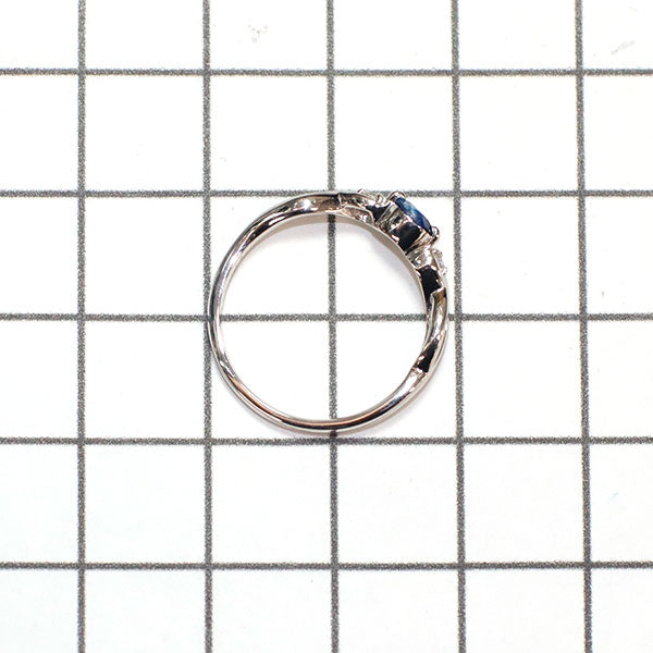 新品 希少 Pt950 ジンバブエ産ユークレース ダイヤモンド リング 0.200ct D0.02ct 【エスコレ】