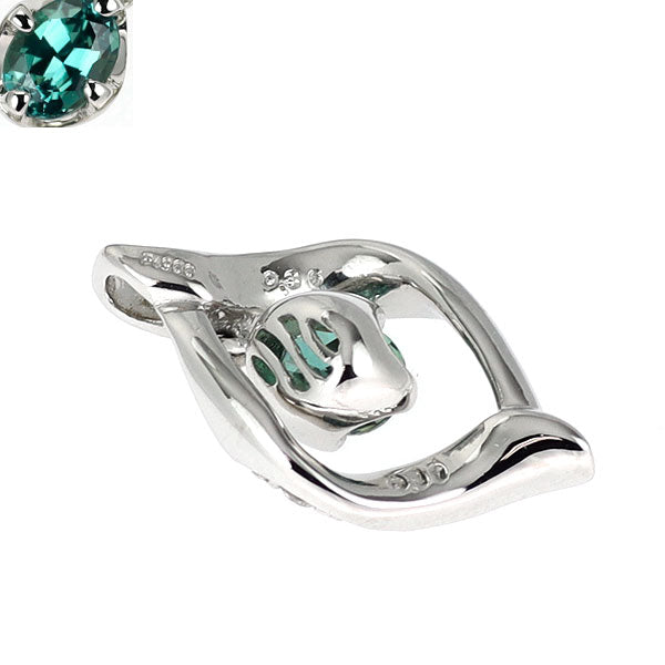 希少 Pt900 アレキサンドライト ダイヤモンド ペンダントトップ 0.36ct D0.11ct