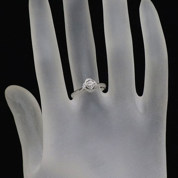 K18WG ダイヤモンド リング 0.085ct D0.036ct