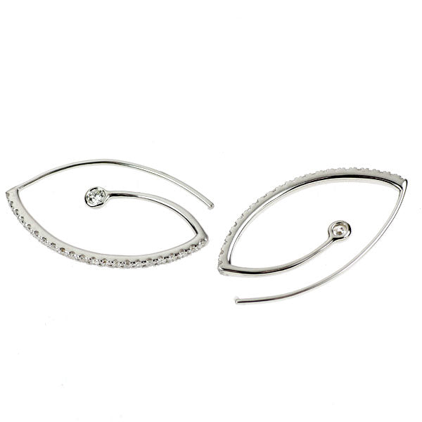 K18WG ダイヤモンド ピアス 0.37ct — セルビーオンラインストア