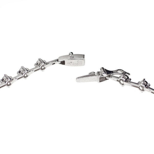 K18WG ダイヤモンド ブレスレット 2.00ct ステーション