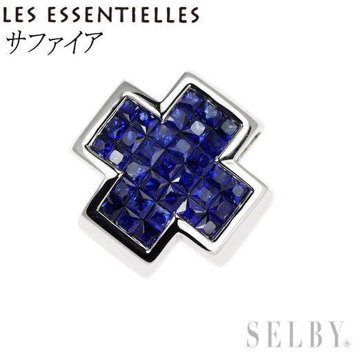 レ・エッセンシャル K18WG サファイア ペンダントトップ ミステリー