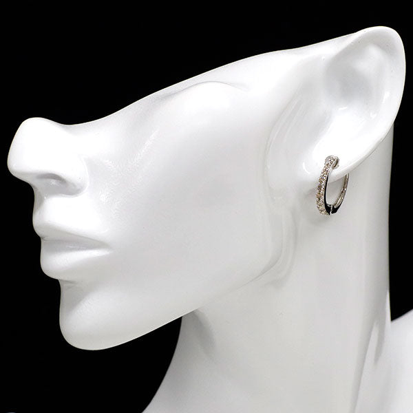 Pt950 ダイヤモンド フープ イヤリング 1.00ct
