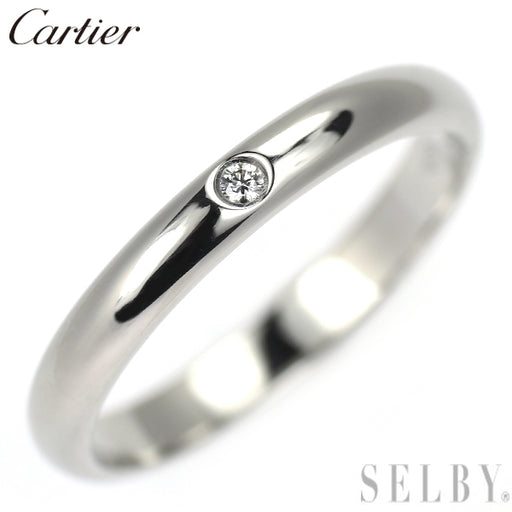 カルティエ Pt950 ダイヤモンド リング バンド 49号 — セルビー