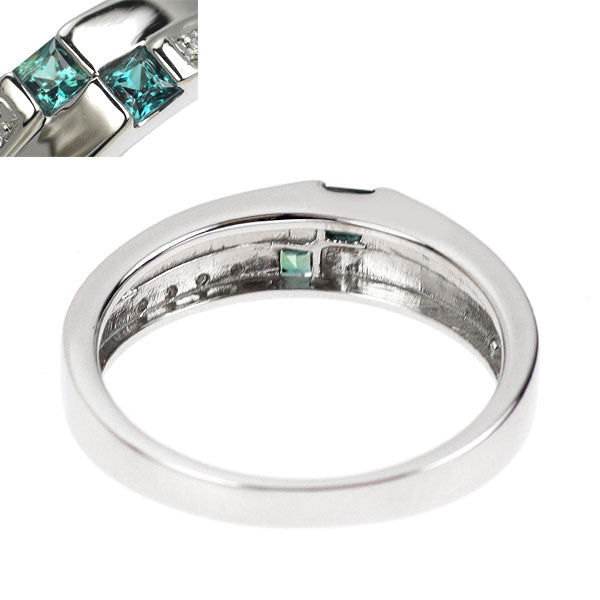 Pt950 希少 アレキサンドライト ダイヤモンド リング 0.12ct D0.04ct