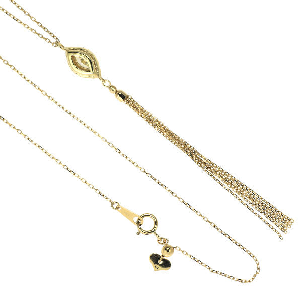 K18YG ダイヤモンド ペンダントネックレス 0.39ct