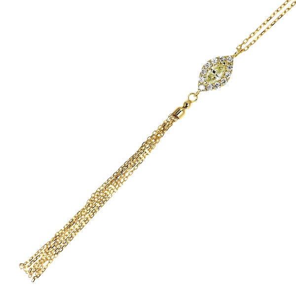 K18YG ダイヤモンド ペンダントネックレス 0.39ct