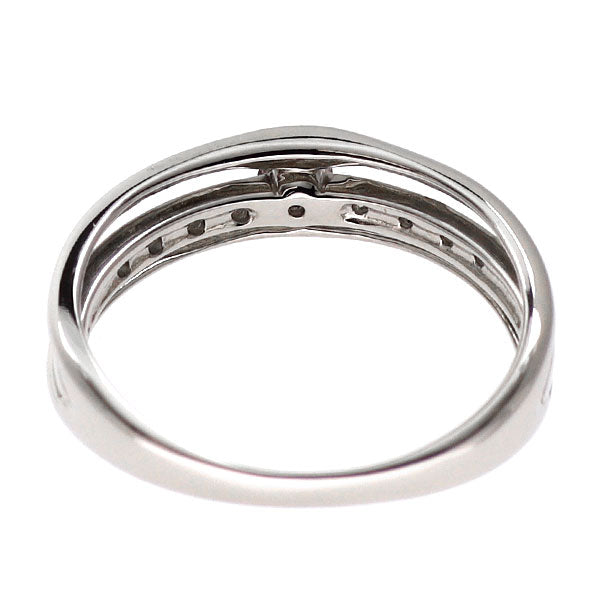 希少 Pt900 天然ピンク/カラーレス ダイヤモンド リング 0.097ct FP I1 D0.05ct