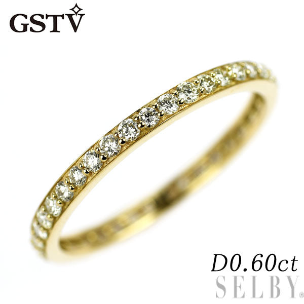 GSTV K18YG ダイヤモンド リング 0.60ct フルエタニティ