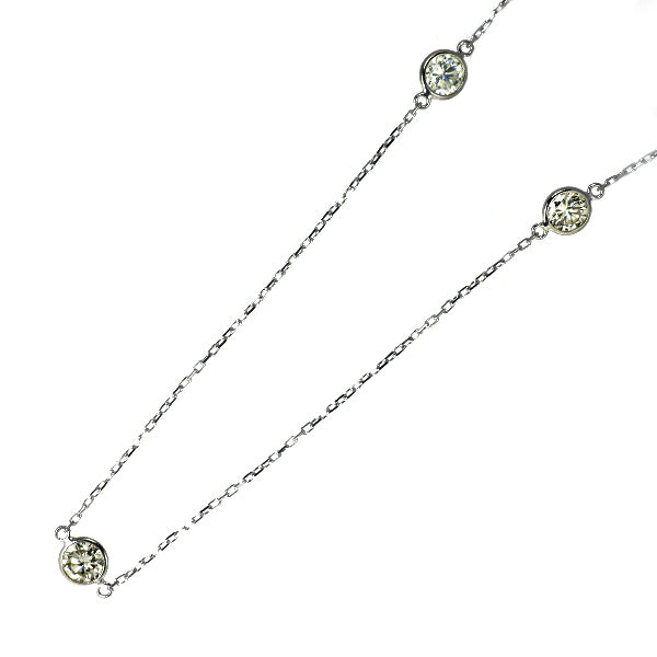 Pt850 ダイヤモンド ステーション ネックレス 3.00ct