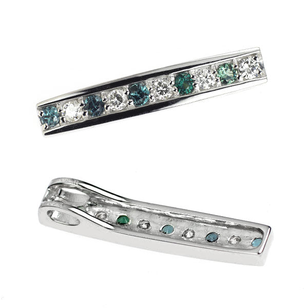 K18WG カラーチェンジガーネット ダイヤモンド ペンダントトップ 0.28ct D0.23ct