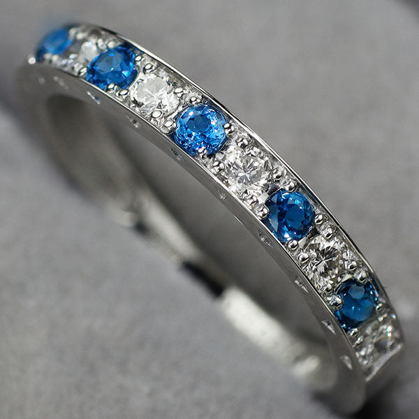 希少 コバルト ガーナイト スピネル ダイヤモンド プラチナ ダイヤ リング 極上タンザニア産コバルトスピネルローズカットダイヤモンドリングMONA