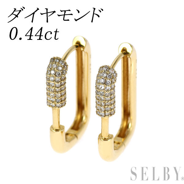 K18YG ダイヤモンド ピアス 0.44ct