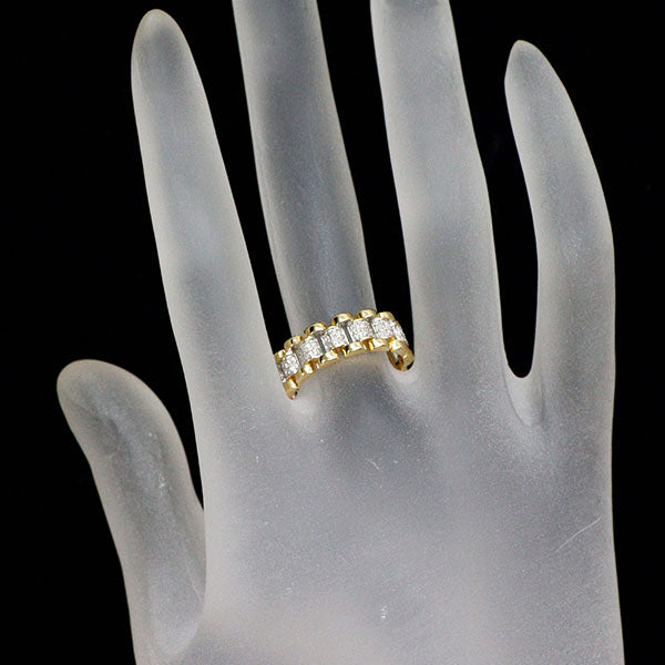 K18YG/WG ダイヤモンド リング 0.35ct