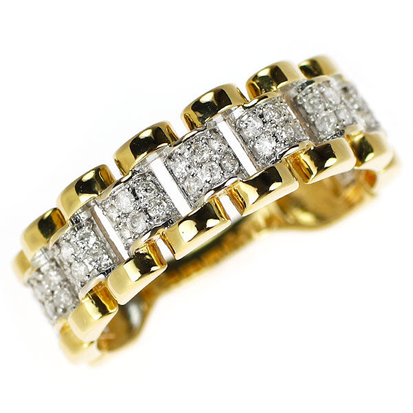K18YG/WG ダイヤモンド リング 0.35ct