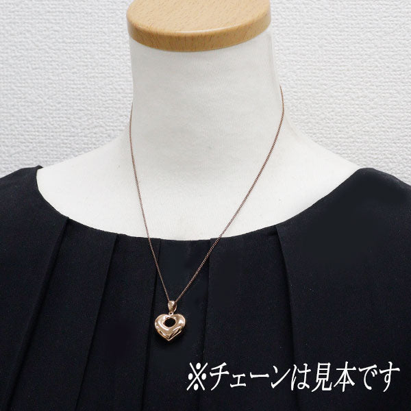 K18PG ペンダントトップ ハート